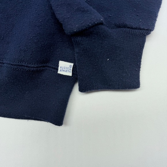Vintage Russell Athletic Sigma Nu Sweatshirt Navy Blue Made in USA Mens Medium - Picture 6 of 10